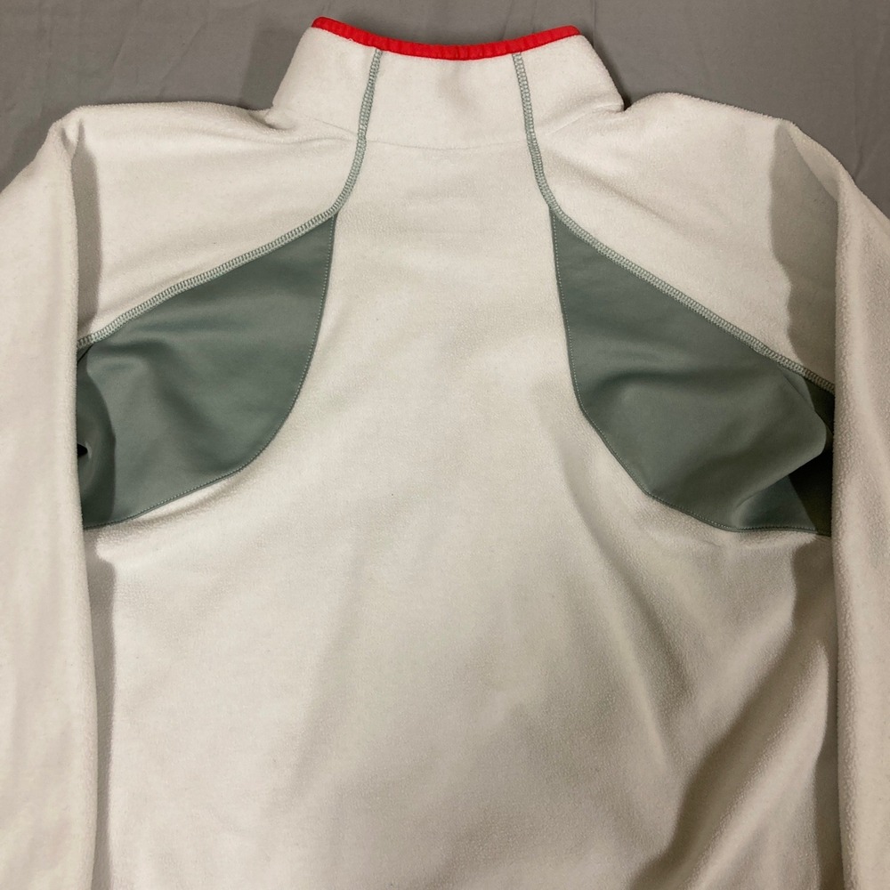 Columbia Omni-Heat Fleece Pullover Quarter Zip White Red XL AL6321‎ - Picture 7 of 14